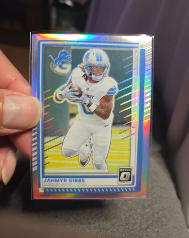2025 Panini Donruss Optic #79 Jahmyr Gibbs — front
