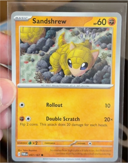 2024 Pokémon SV06: Twilight Masquerade #097 Sandshrew — front