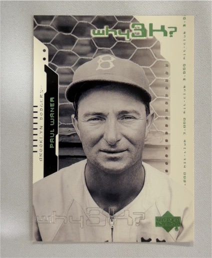 2000 Upper Deck Why3K #51 Paul Waner — front