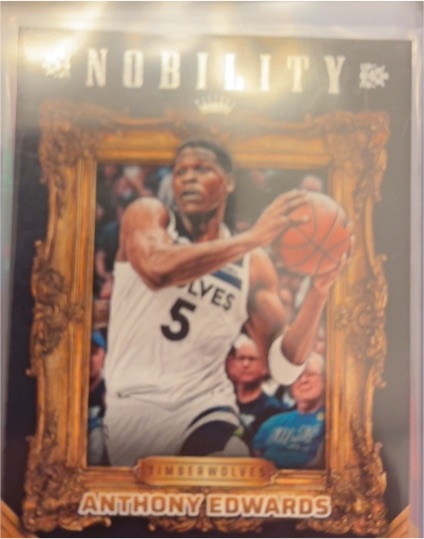 2024-25 Panini NBA Hoops Nobility #1 Anthony Edwards — front
