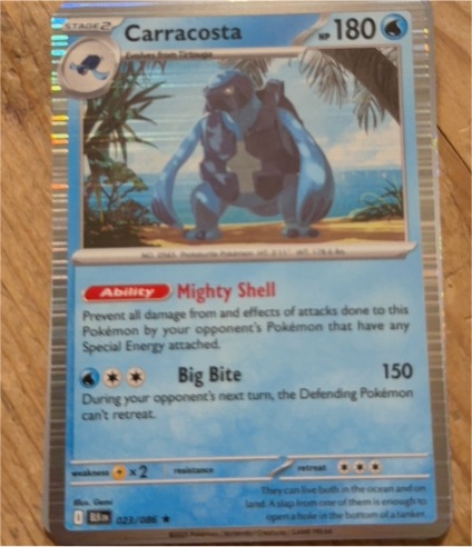 2025 Pokémon SV Black Bolt #023 Carracosta — front