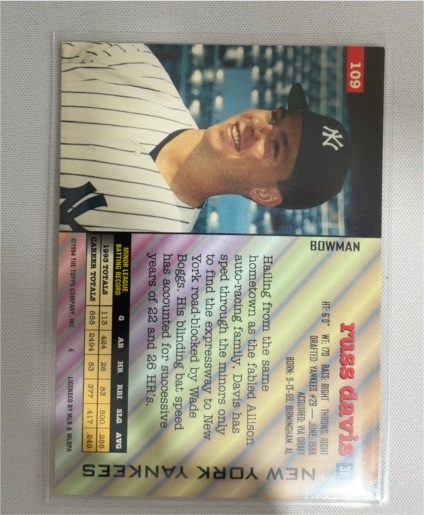 1995 Sportflix #152 Russ Davis — front
