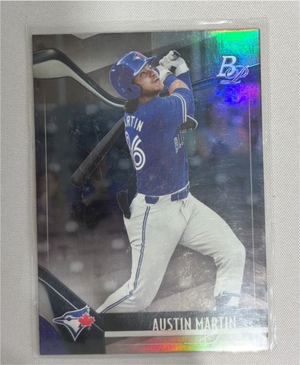 2021 Bowman Platinum #TOP-90 Austin Martin — front