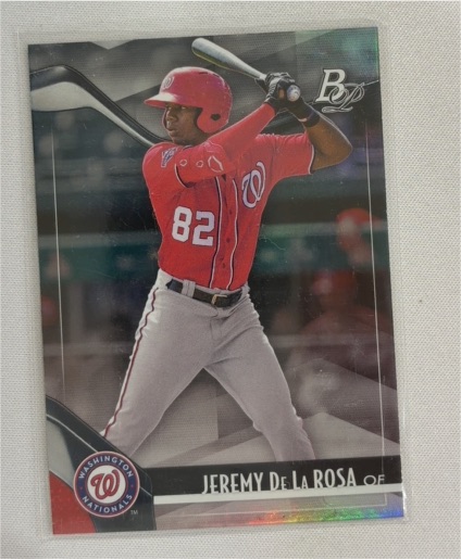 2021 Bowman Platinum #TOP-56 Jeremy De La Rosa — front