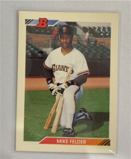 1992 Bowman #93 Mike Felder — front