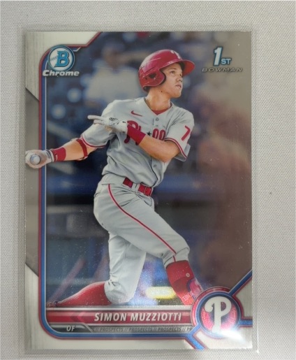 2022 Bowman Chrome Prospects #BCP-40 Simon Muzziotti — front