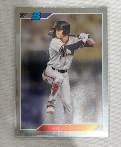 2020 Bowman Heritage Chrome Prospects #92CP-AT Alek Thomas — front