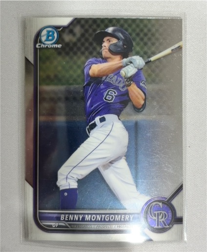 2022 Bowman Chrome Prospects #BCP-73 Benny Montgomery — front