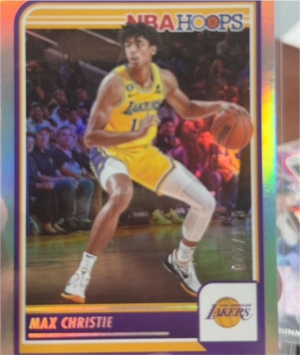 2023-24 Panini NBA Hoops Premium Stock #142 Max Christie — front
