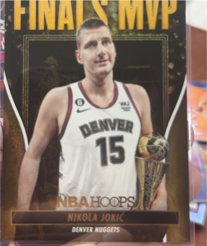 2023-24 Panini NBA Hoops Finals MVP #1 Nikola Jokic — front