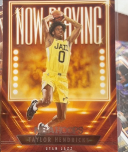 2023-24 Panini NBA Hoops #17 Taylor Hendricks Now Playing — front