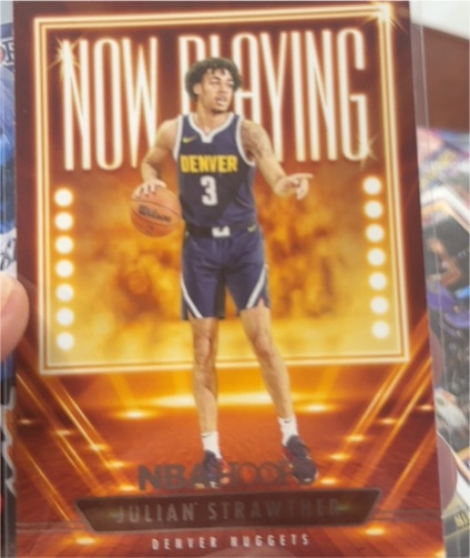 2023-24 Panini NBA Hoops #22 Julian Strawther Now Playing — front
