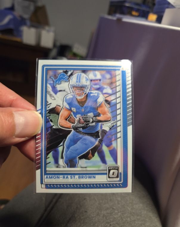 2025 Panini Donruss Optic #63 Amon-Ra St. Brown — front