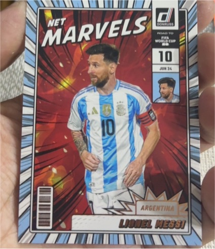 2025-26 Donruss Road to World Cup #21 Lionel Messi Net Marvels Argentina — front