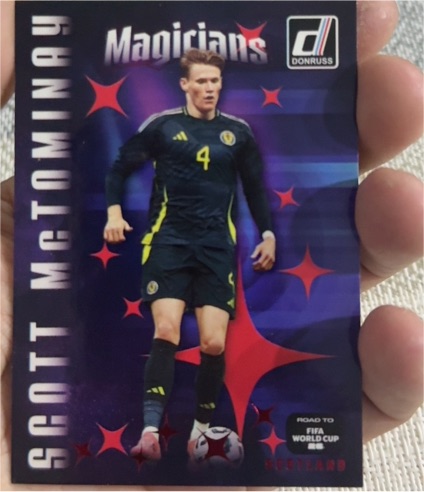 2025-26 Donruss Road to FIFA World Cup Magicians #16 Scott McTominay — front