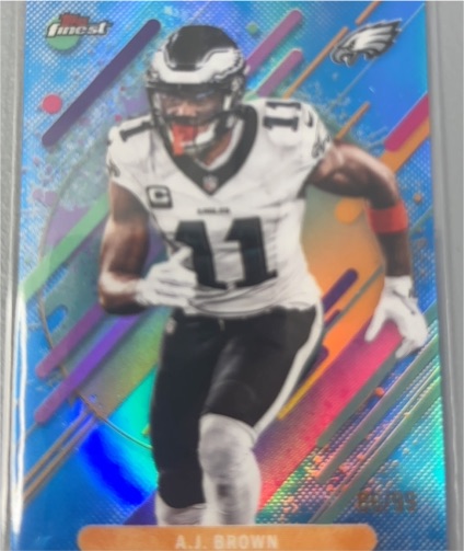 2025 Topps Finest #548 A.J. Brown — front