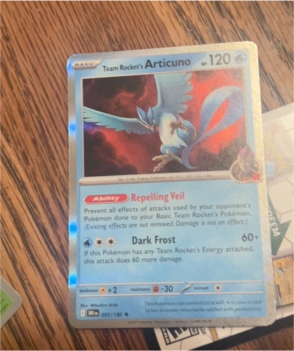 2023 Pokémon Scarlet & Violet Destined Rivals #051 Team Rocket's Articuno — front