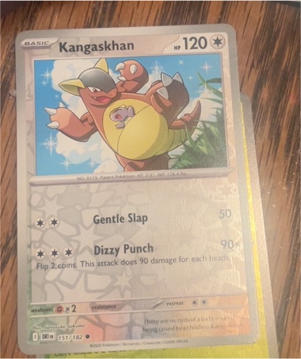 2025 Pokemon Destined Rivals #151 Kangaskhan — front