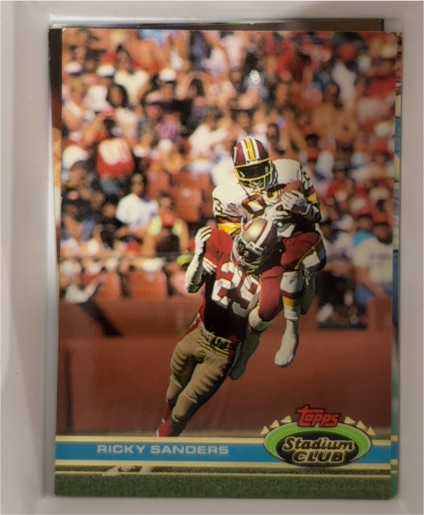 1991 Topps Stadium Club #437 Ricky Sanders — front