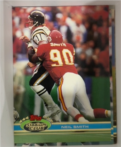 1991 Topps Stadium Club #386 Neil Smith — front