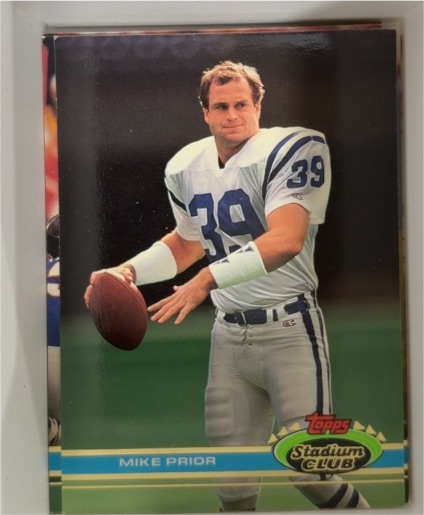 1991 Topps Stadium Club #368 Mike Prior — front