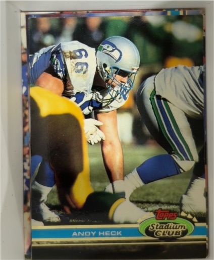 1991 Topps Stadium Club #279 Andy Heck — front