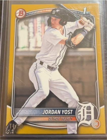 2025 Bowman Draft #BD-162 Jordan Yost — front