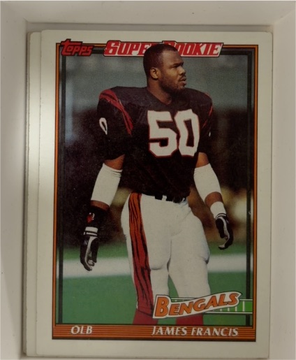 1991 Topps #257 James Francis — front