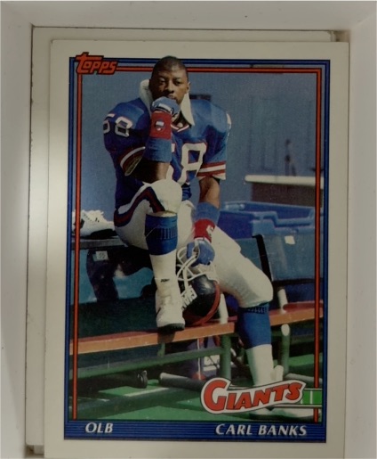 1991 Topps #19 Carl Banks — front