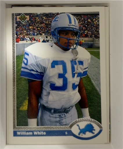 1991 Upper Deck #49 William White — front