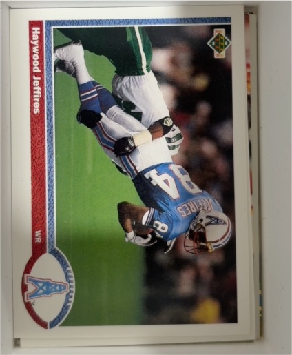 1991 Upper Deck #258 Haywood Jeffires Houston Oilers — front