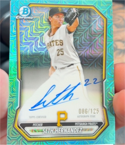 2026 Bowman Chrome #BMA-SH Seth Hernandez | HobbyScan