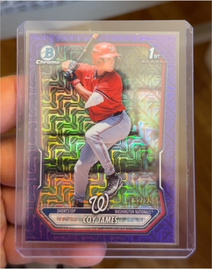 2026 Bowman Chrome #BCP-33 Coy James — front