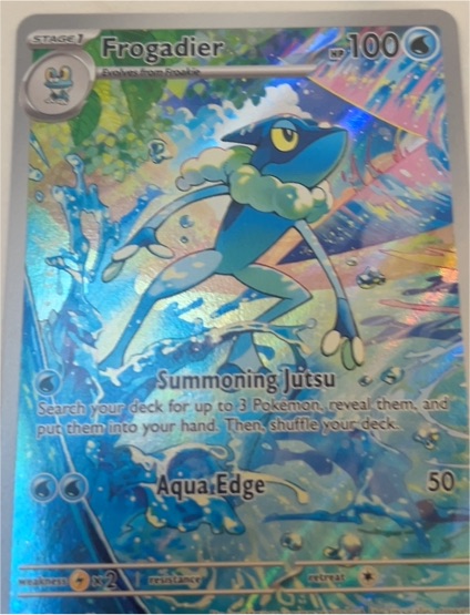 2016 Pokémon TCG Chaos Rising #089 Frogadier Full Art Holo | HobbyScan