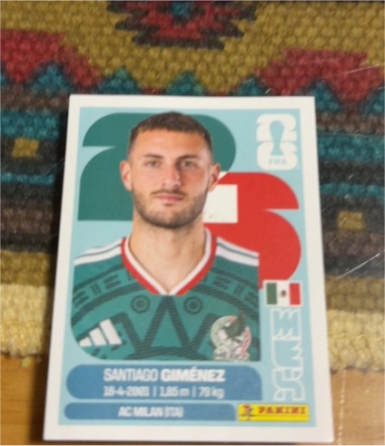 2026 Panini FIFA World Cup Sticker #MEX16 Santiago Giménez — front