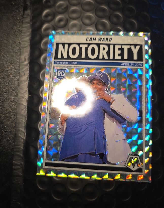 2025 Panini Mosaic Notoriety #17 Cam Ward — front