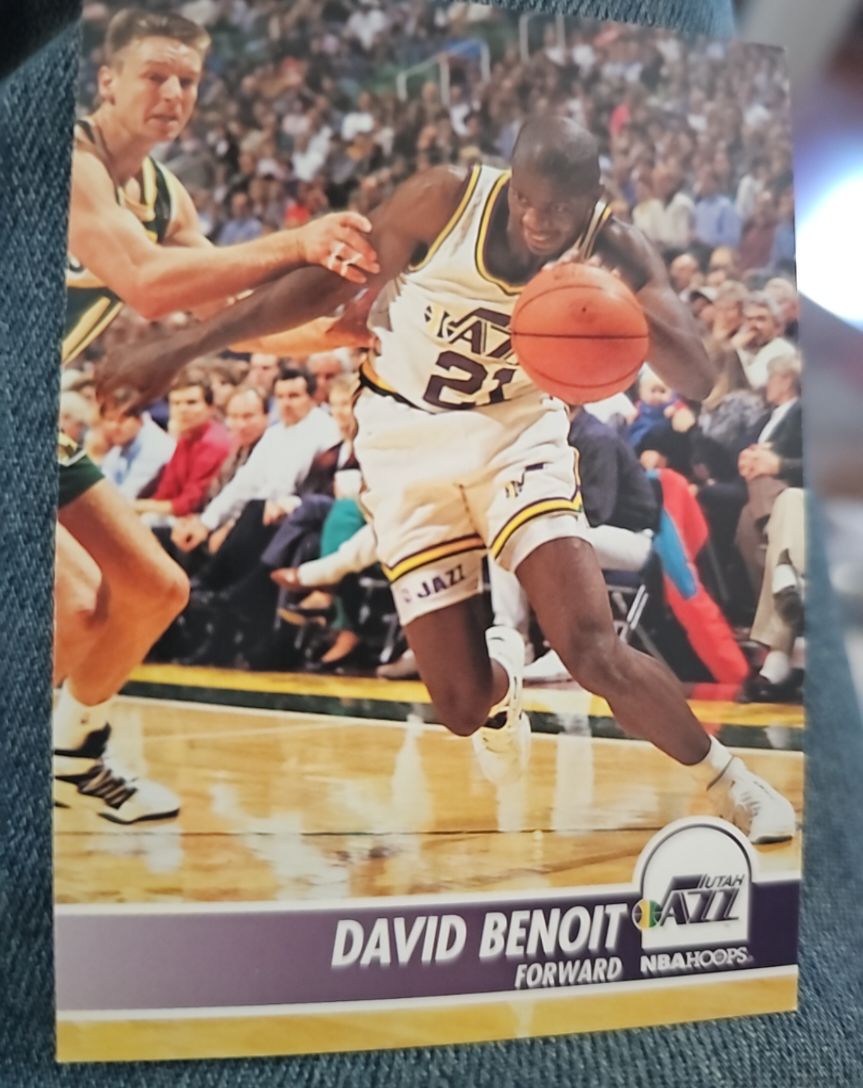 1994-95 NBA Hoops #207 David Benoit — front