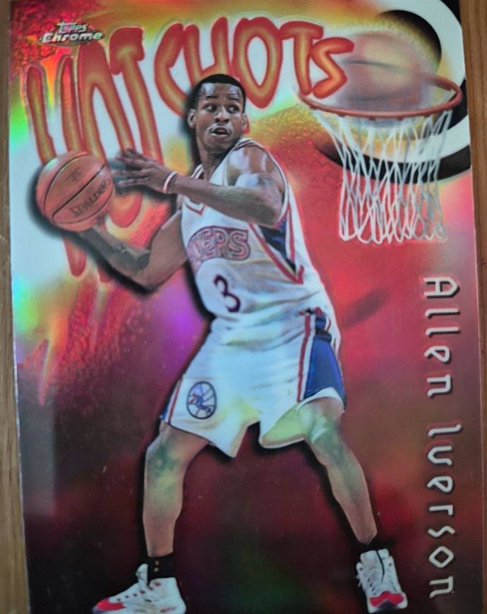 1997-98 Topps Chrome Season's Best Hot Shots #26 Allen Iverson — front
