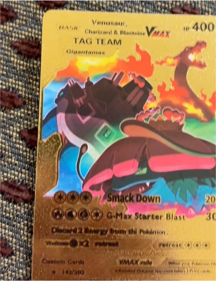 2020 Pokémon Venusaur Charizard Blastoise VMAX TAG TEAM #143 — front