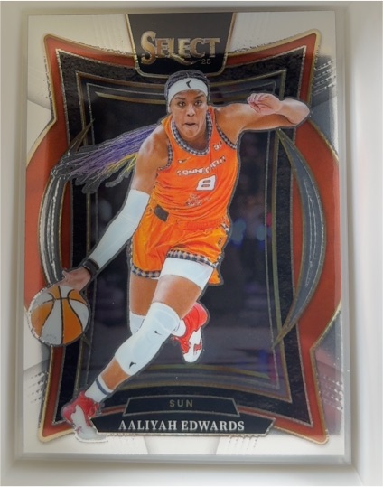 2025 Panini Select WNBA #21 Aaliyah Edwards — front