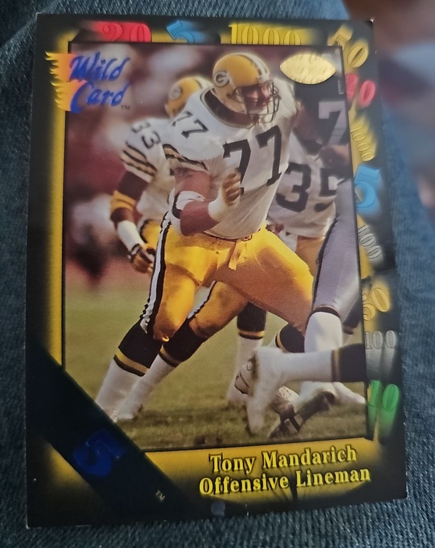 1991 Wild Card #116 Tony Mandarich Green Bay Packers — front