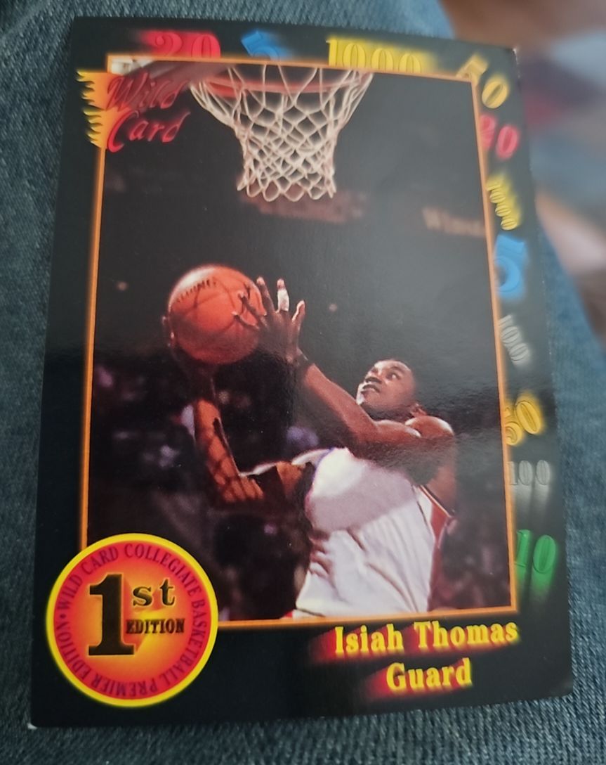 1992 Wild Card Collegiate #7 Isiah Thomas — front