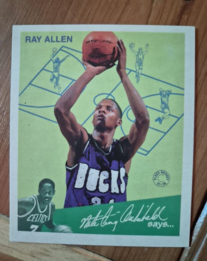 1997-98 Fleer Goudey Greats #1GG Ray Allen — front