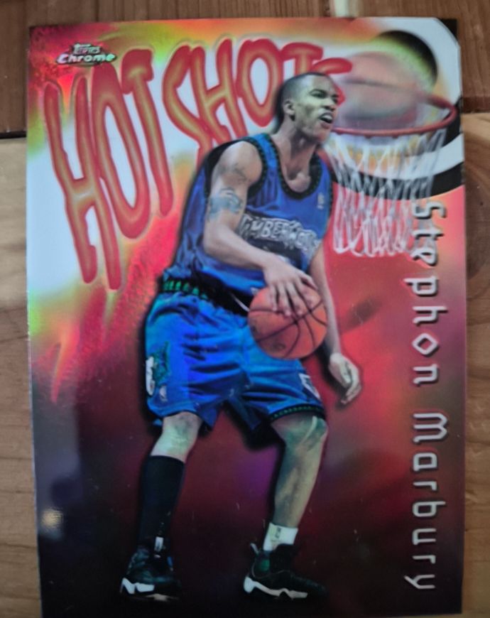 1997-98 Topps Chrome #29 Stephon Marbury Hot Shots — front