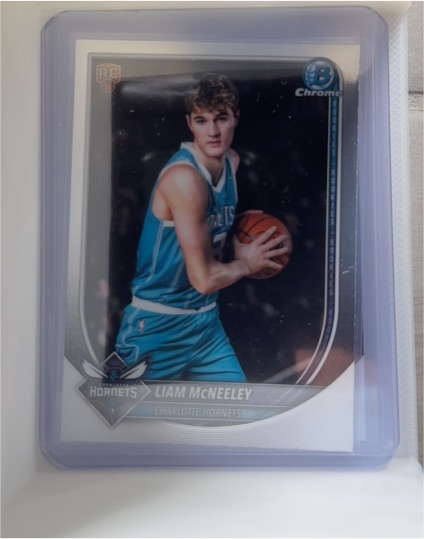 2025-26 Bowman Chrome #BCV-29 Liam McNeeley — front