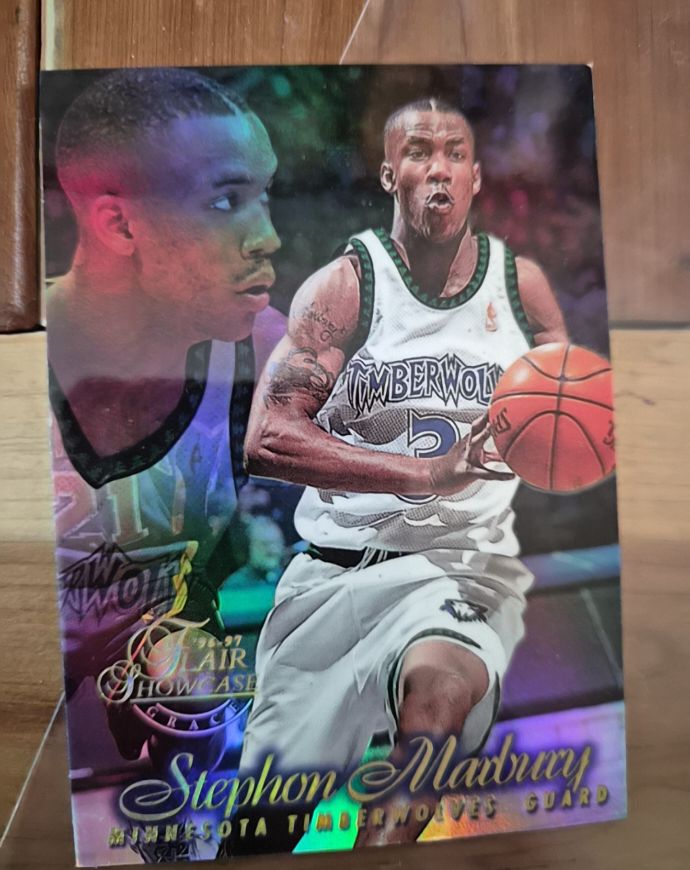 1996-97 Flair Showcase #11 Stephon Marbury — front