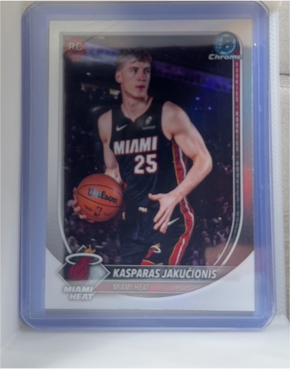 2025-26 Bowman Chrome #BCV-20 Kasparas Jakučionis — front