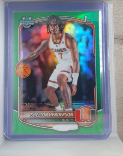 2025-26 Bowman Chrome #BCP-10 Shelton Henderson — front