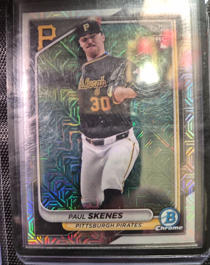 2024 Bowman Chrome #31 Paul Skenes Mojo Refractor Rookie — front