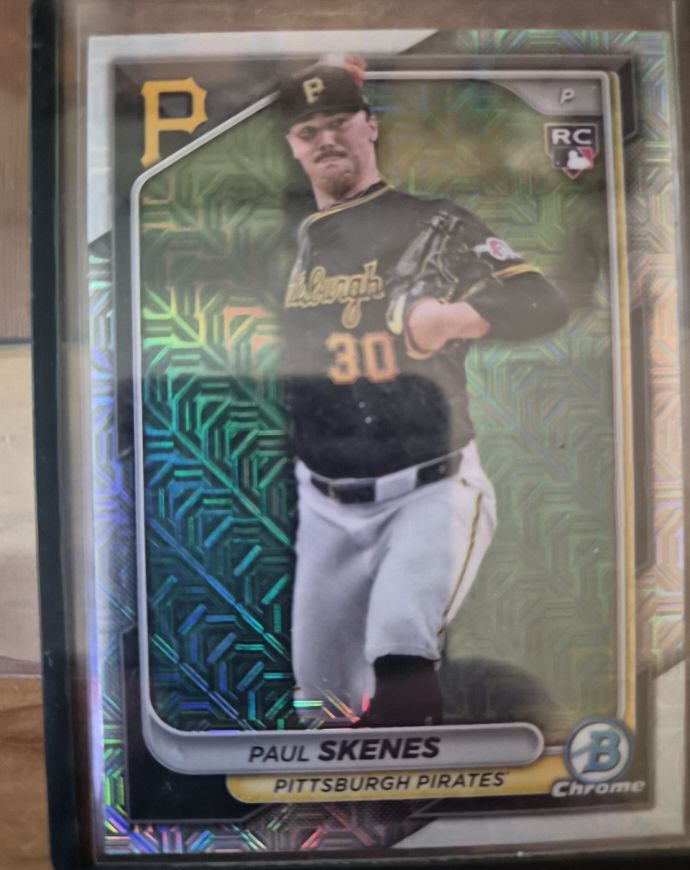 2024 Bowman Chrome #31 Paul Skenes Mojo Refractor Rookie — front